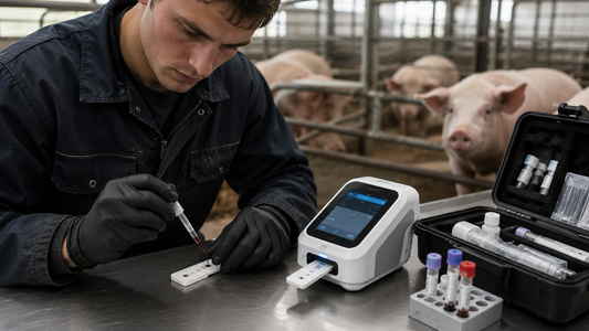 Veterinary rapid diagnostic testing at a swine facility
