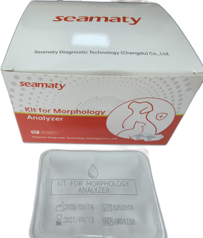 VM2 Kit for Morphology Analyzer (Blood) box and blister, REF AW04158, ClinixLynx