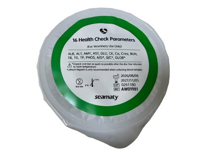 Seamaty QT3 Health Check Panel (16 Parameters) reagent disc, ClinixLynx