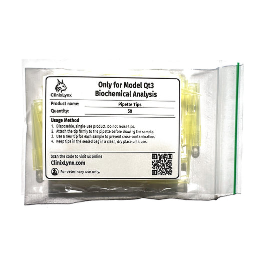 Qt3 Pipette Tips | Veterinary Sample Loading (50/PK)